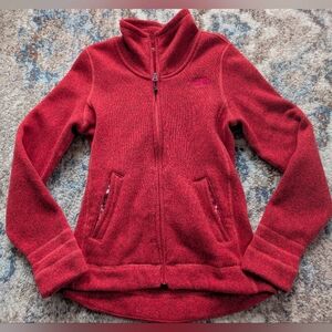 North Face Women's Red Sweater Fleece Jacket